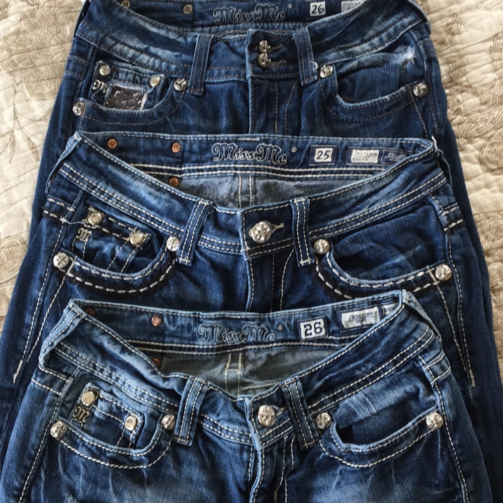MISS ME Pants the 3 jeans each one 35$